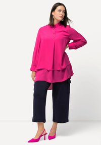 Ulla Popken STEHKRAGEN LANGARM - Tunika - pink