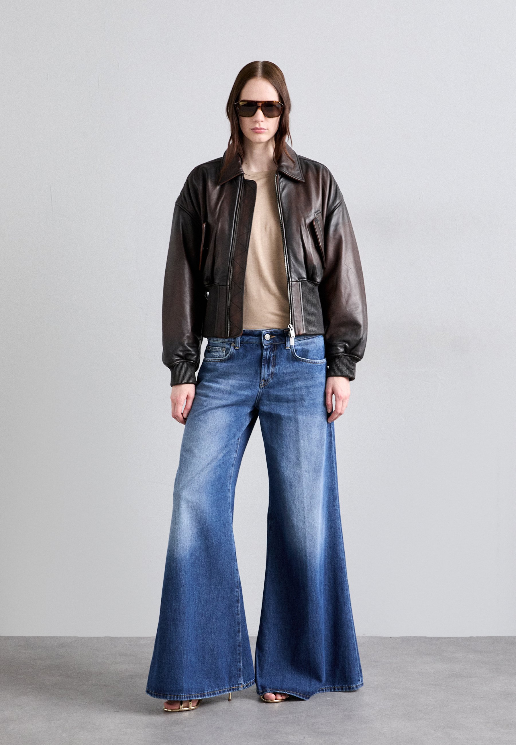 パンツ DONDUP MARLEN - Wide leg jeans Jeans Marlen wide leg in denim fisso riciclato da donna