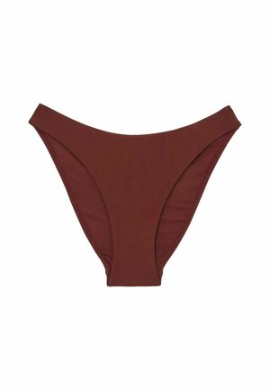 Reiss, REGULAR FIT - JOHANNAH TIPPED SHIRRED BIKINI BOTTOMS - Bikini pezzo sotto - rhubarb red