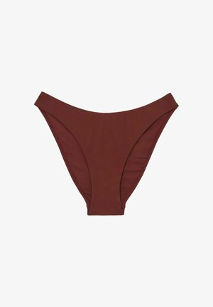 Reiss, REGULAR FIT - JOHANNAH TIPPED SHIRRED BIKINI BOTTOMS - Bikinibroekje - rhubarb red