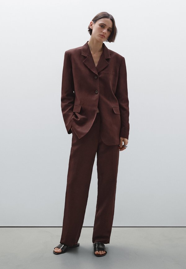 STRAIGHT-LEG - Trousers - bordeaux4