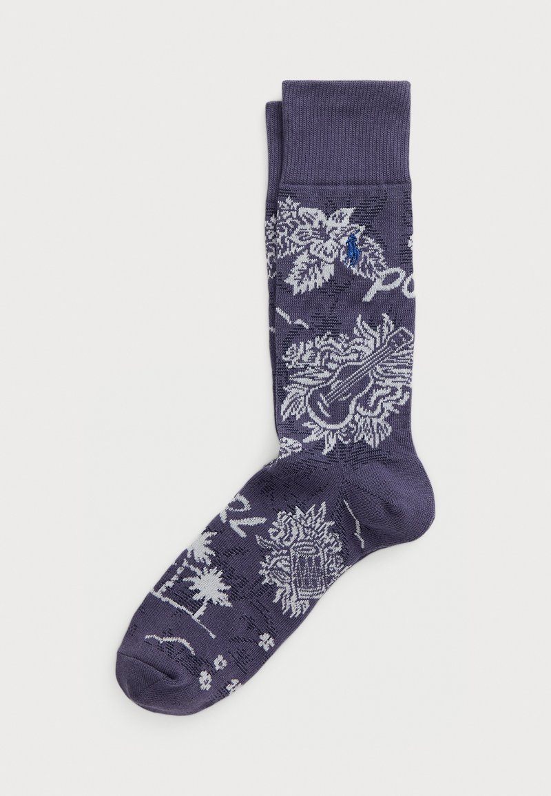 Polo Ralph Lauren TROPICAL COTTON BLEND TROUSER SOCKS - Nogavice - navy