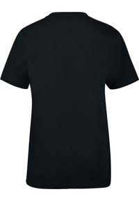 Black short-sleeve t-shirt made of cotton. Features a classic crew neckline and a straight cut. No visible logos or patterns.