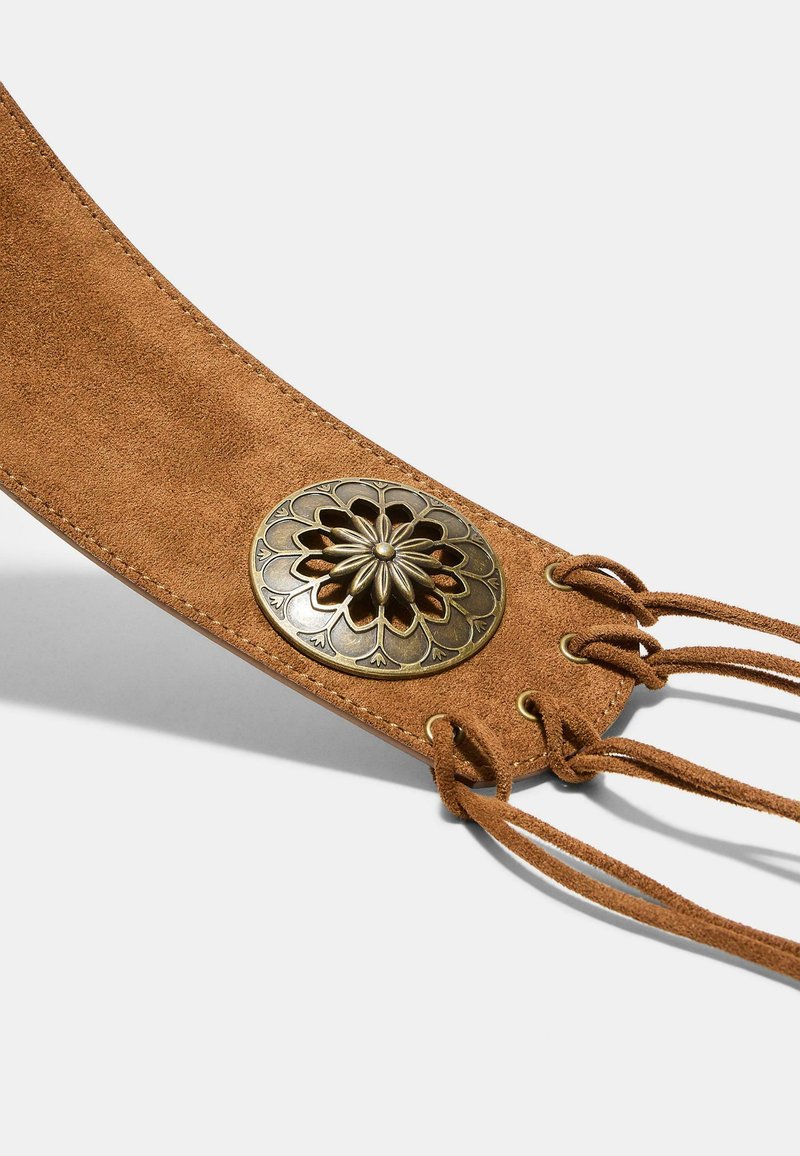 Stradivarius WIDE WITH ROSETTE AND FRINGES - Belt - camel  display picture 3