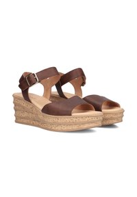 Gabor KEILSANDALETTEN - Sandalen met plateauzool - cuoio peanut