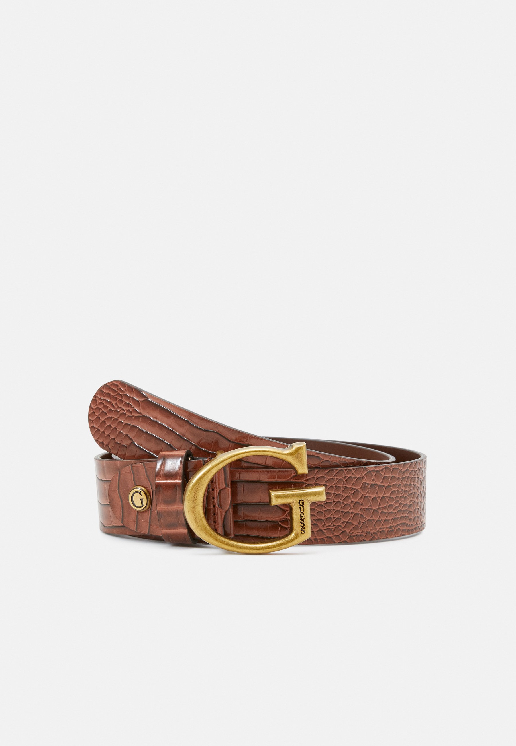 Ceinture Femme Marron Et Beige - Taille 85 Cm - Daim Synthétique - Neuve Sans étiquette