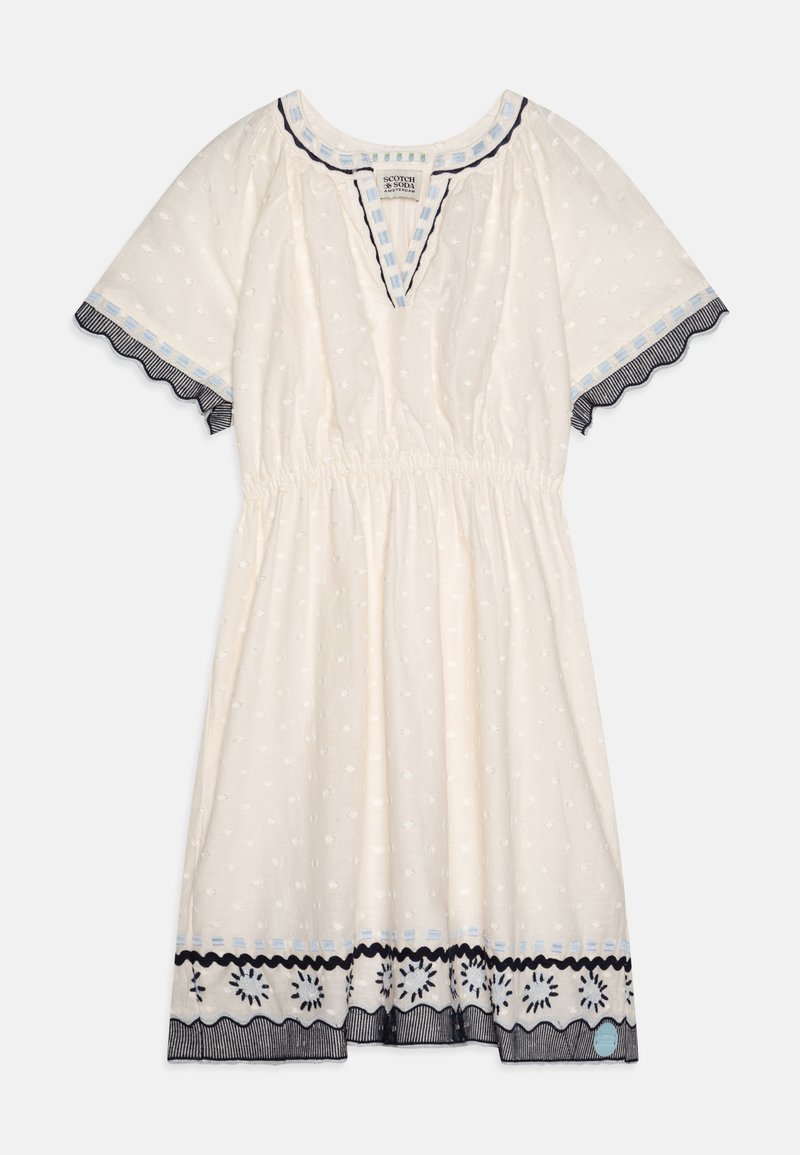 Scotch & Soda EMBROIDERED SUMMER DRESS - Jurk - soft ice