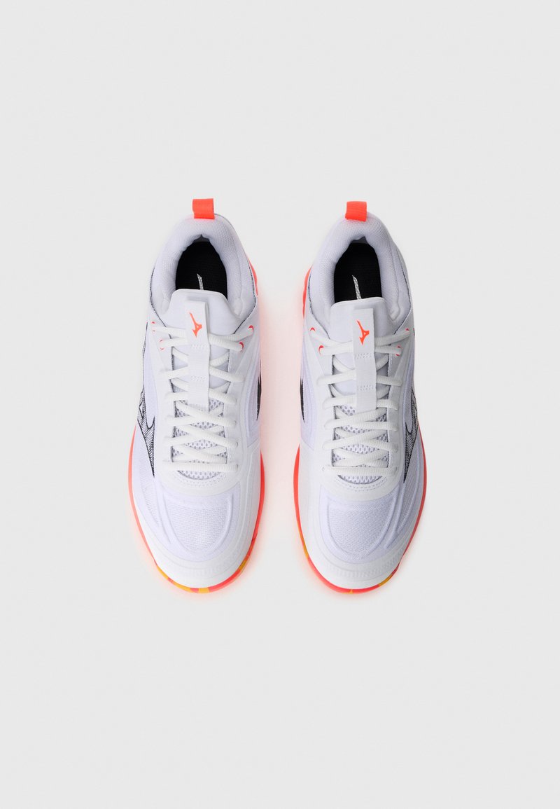 Mizuno WAVE LUMINOUS Scarpe da pallavolo white/fiery coral