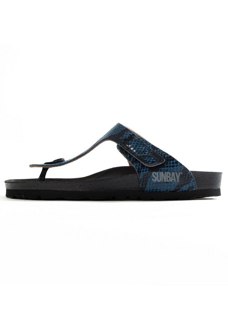 SUNBAY CAMELIA Sandaler m/ tåsplit blue/blå Zalando.dk