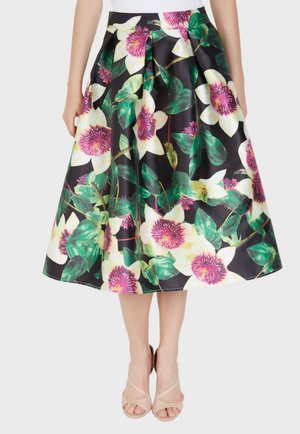 FLORES CON VUELO Falda acampanada verde - Zalando.es