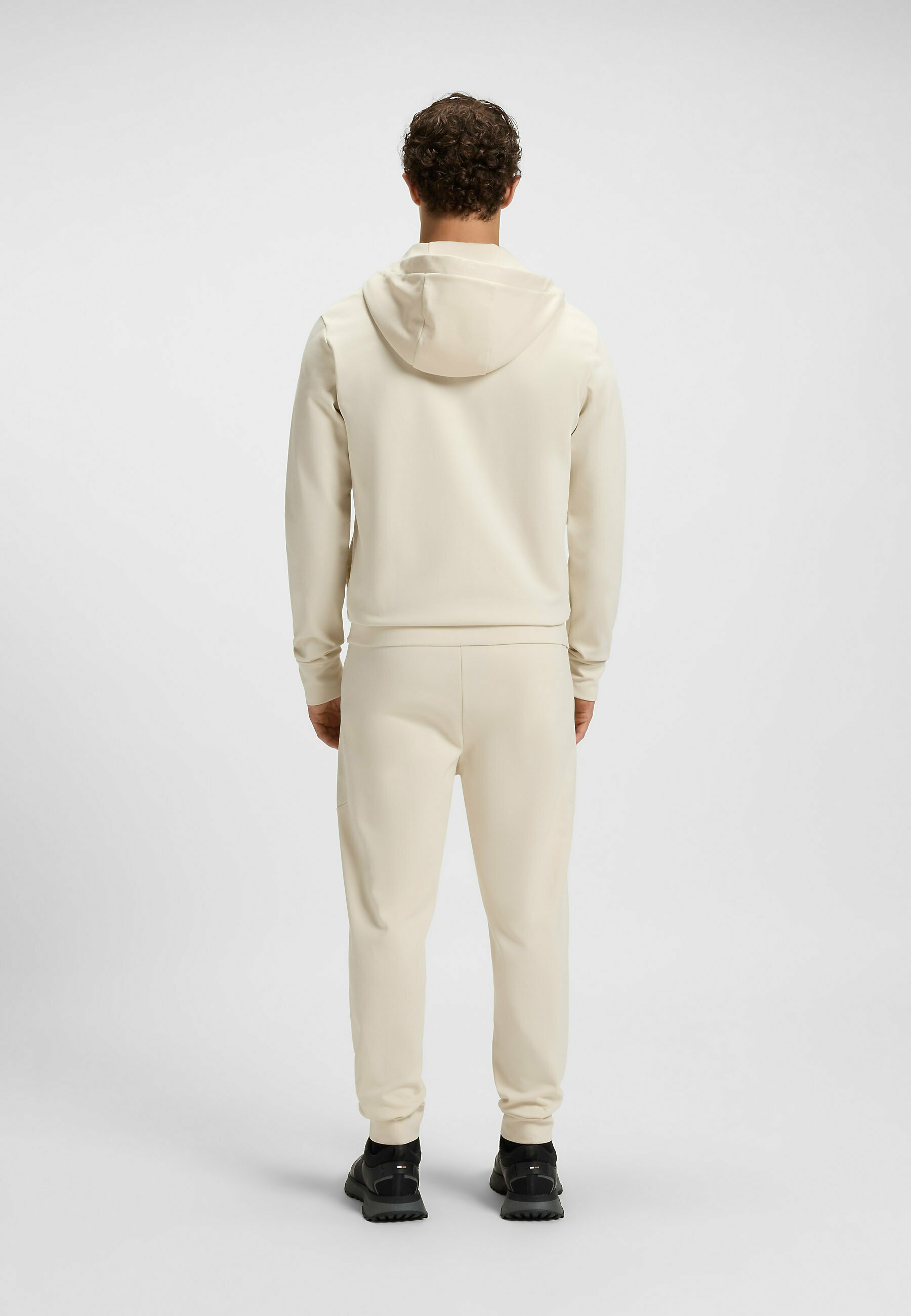 ボルトルームENCOUNT ZIP HOODIE / LIGHT BEIGE Loose Fit Zip-through