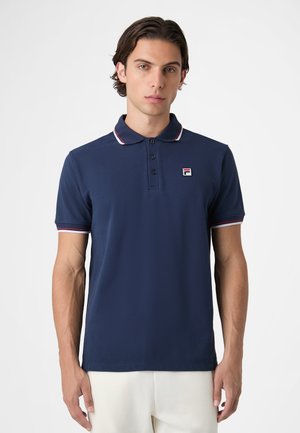 Fila APPAREL BIELLA REGULAR TIPPED - Poloshirt - black iris