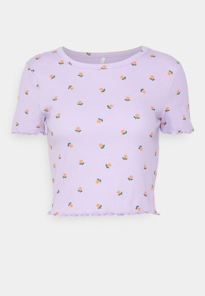 ONLY Petite ONLFENJA - Trükipildiga T-särk - purple rose