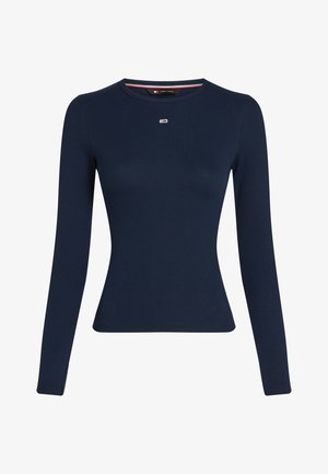 Tommy Jeans, ESSENTIAL - Pikkade varrukatega topp - dark night navy