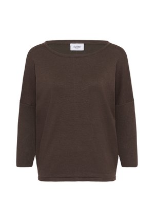 Saint Tropez, A2561, MILASZ R-NECK - Trui - bracken melange