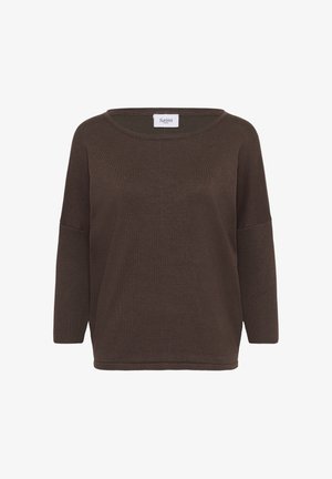 Saint Tropez, A2561, MILASZ R-NECK - Strickpullover - bracken melange