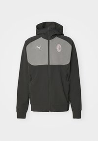Puma AC MILAN PUMATECH TRACK JACKET - Equipación de clubes - black/flat medium gray