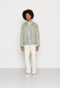 Carhartt WIP HALF ZIP AMERICAN SCRIPT - Sweatshirt - grey heather