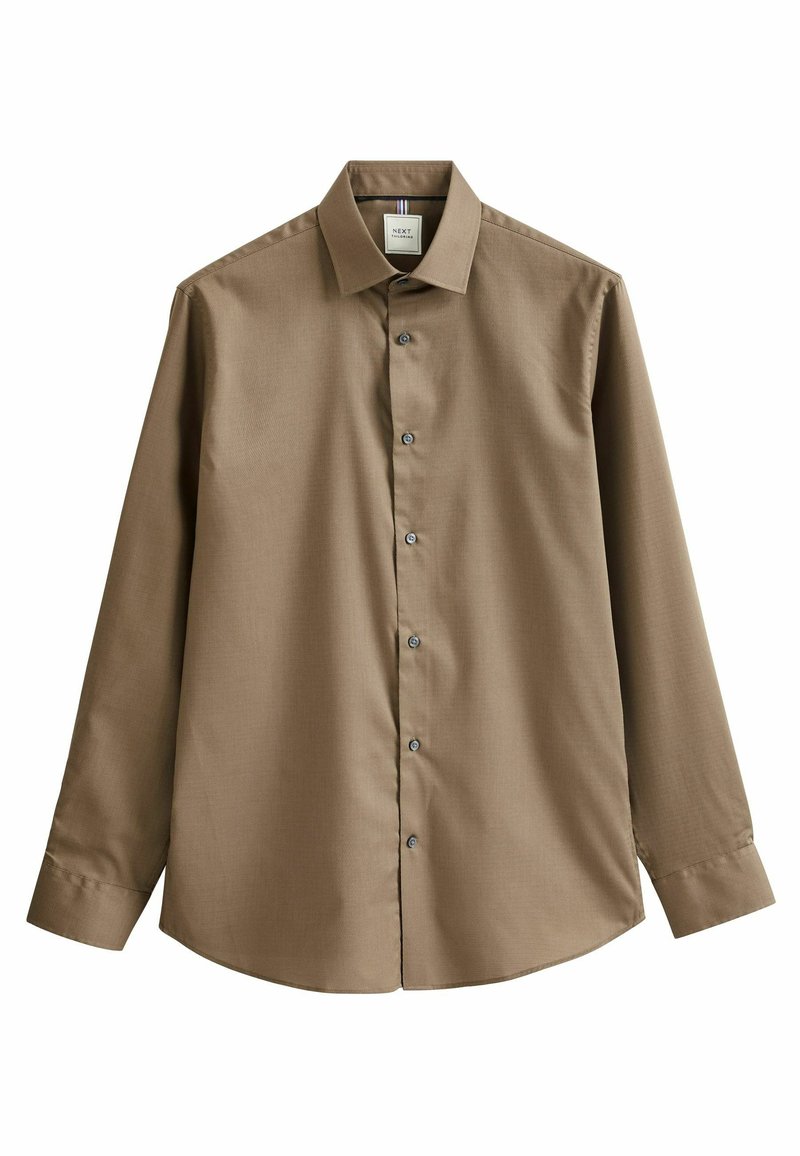 Next TEXTURED  REGULAR FIT SINGLE CUFF - Hemd - neutral