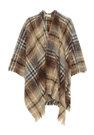 Cream CRTIKA - Poncho - earth brown check