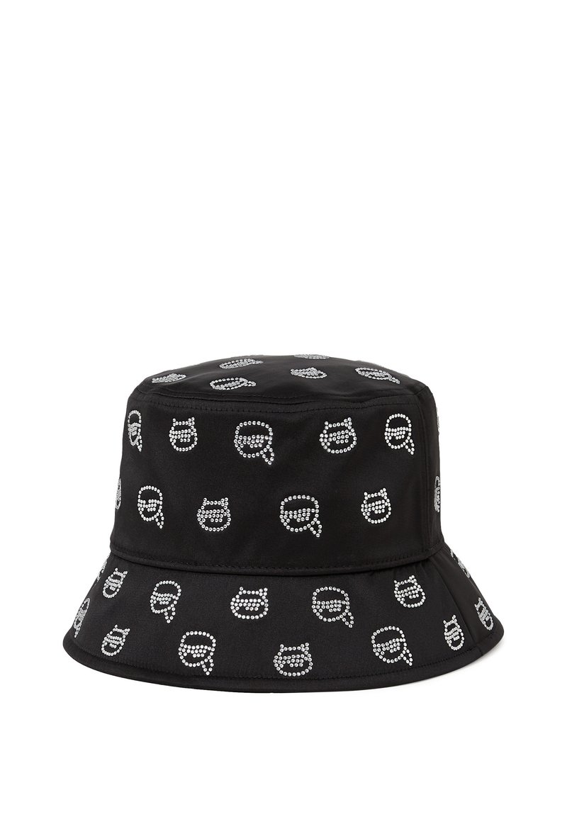 KARL LAGERFELD IKON RHINESTONE BUCKET - Hat - black silver  display picture 1