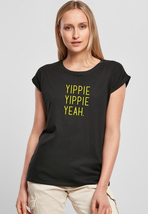 CLASSIC ROLL UP YYYEA - Print T-shirt - black