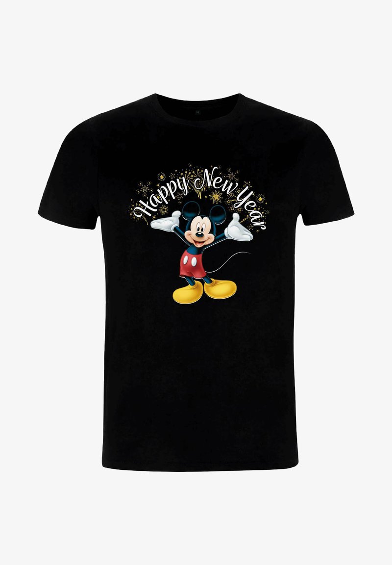 Disney MICKEY CLASSIC MICKEY HAPPY NEW YEAR - Camiseta estampada - black