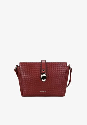Bosanova, BOLSO BANDOLERA VERDE CON SOLAPA DE METAL - Bandolera - rojo