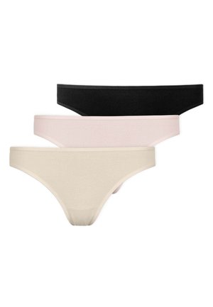 3 PACK - STRING - String - mix (hellbeige rose schwarz)