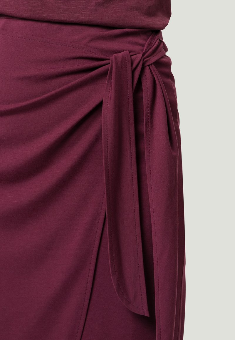 Damen Jeansröcke | zero MIDI MIT BINDEDETAIL Wickelrock dusky red/rot - VV35718 Damen Jeansröcke | zero MIDI MIT BINDEDETAIL Wickelrock dusky red/rot - VV35718