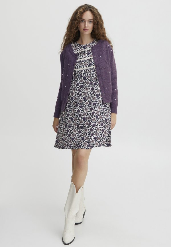 IRFLEURIE - Cardigan - vintage violet melange4