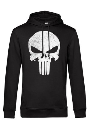 MARVEL PUNISHER DISTRESSED SKULL - Felpa con cappuccio - black