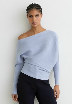 LORNA ASYMMETRIC DRAPED  - Pulóver - blue