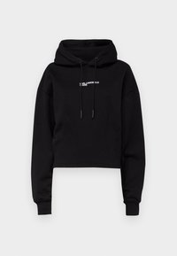 RELAXED PINKTUCK HOODIE - Sweater - black