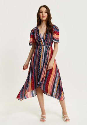 Liquorish PAISLEY PRINT MIDI WRAP  - Day dress - multicoloured