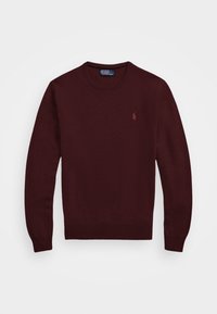 WOOL CREWNECK SWEATER - Pullover - aged wine heather