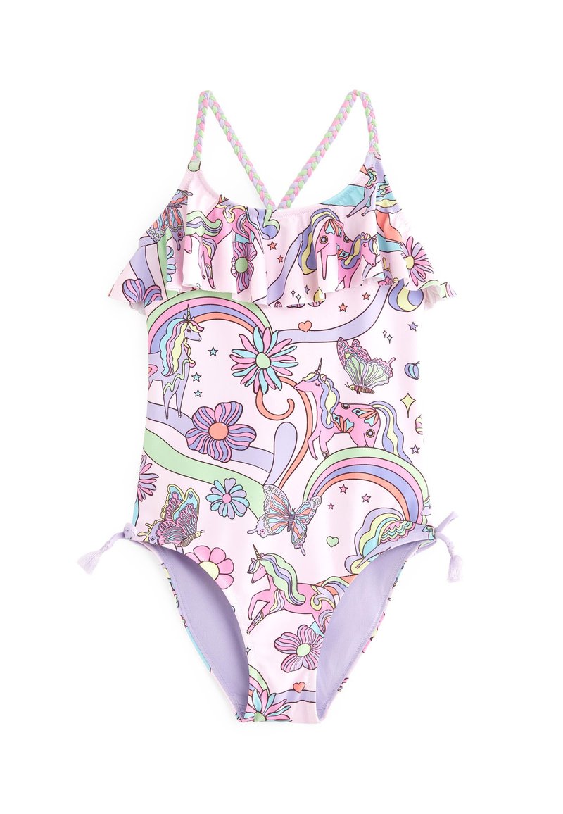 Next FRILL SWIMSUIT - Badedragt - pink