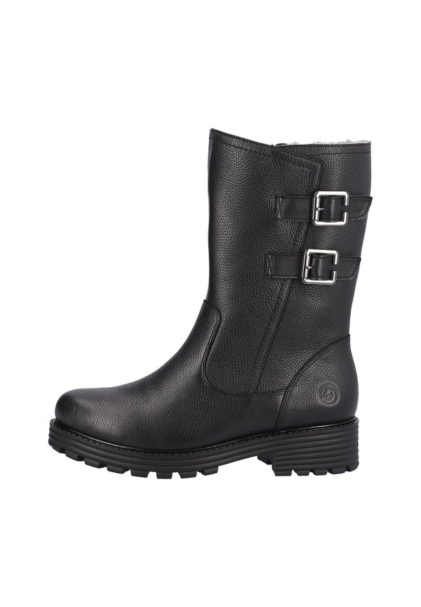 Plateaustiefelette - schwarz