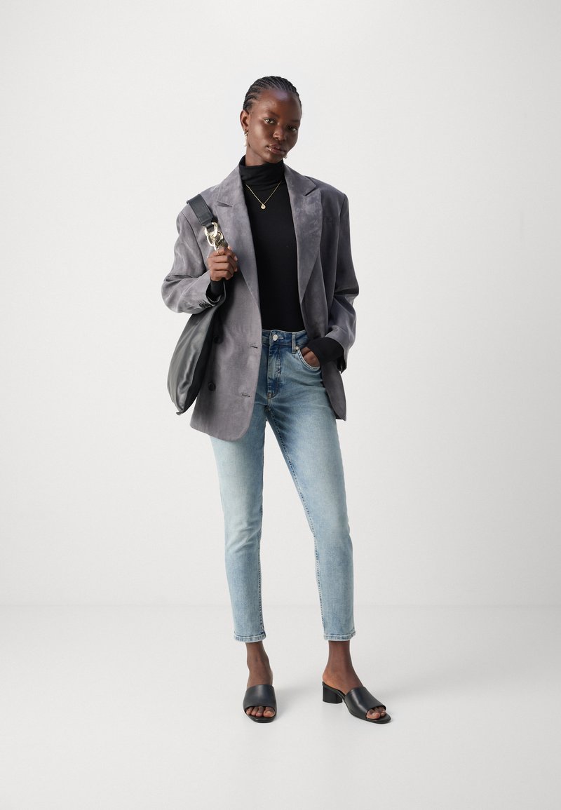 Scotch & Soda HIGH FIVE HIGH RISE - Džíny Slim Fit - blauw mirage/světlemodrý de