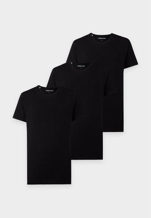 Selected, 3-Pack Cotton - T-Shirt basic - black