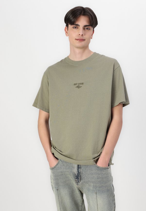 FADE OUT TEE UNISEX - Basic T-shirt - washed moss2