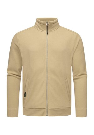 CARLOW - Sweater met rits - sand