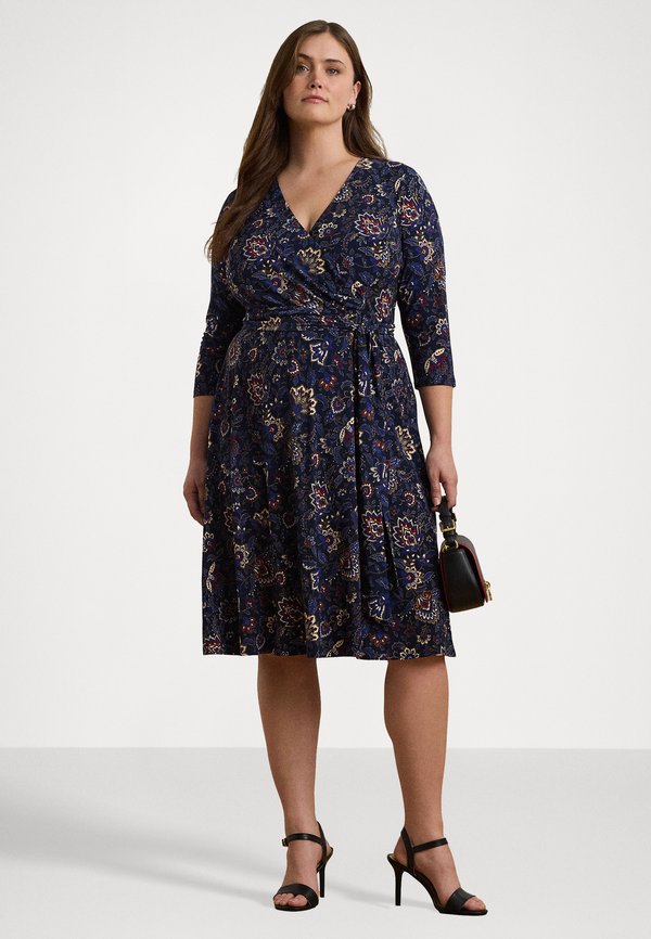 FLORAL SURPLICE STRETCH JERSEY DRESS - Jersey dress3