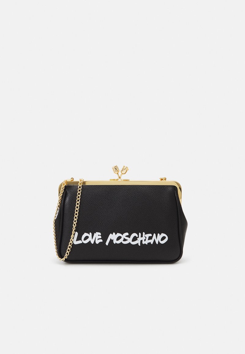 Love Moschino GRAFFITI BAG Clutch black/svart Zalando.no