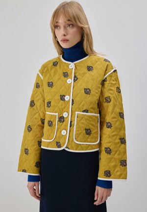 FLORAL PATTERNED - Jas - yağ yeşili