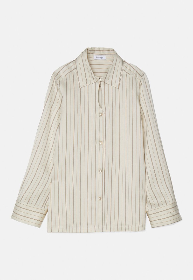 Rodebjer Overhemdblouse taupe Rodebjer Overhemdblouse taupe