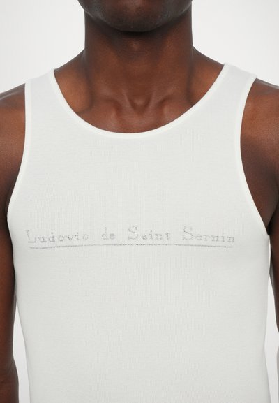 Ludovic de Saint Sernin CRYSTAL LOGO TANK UNISEX - Top - white