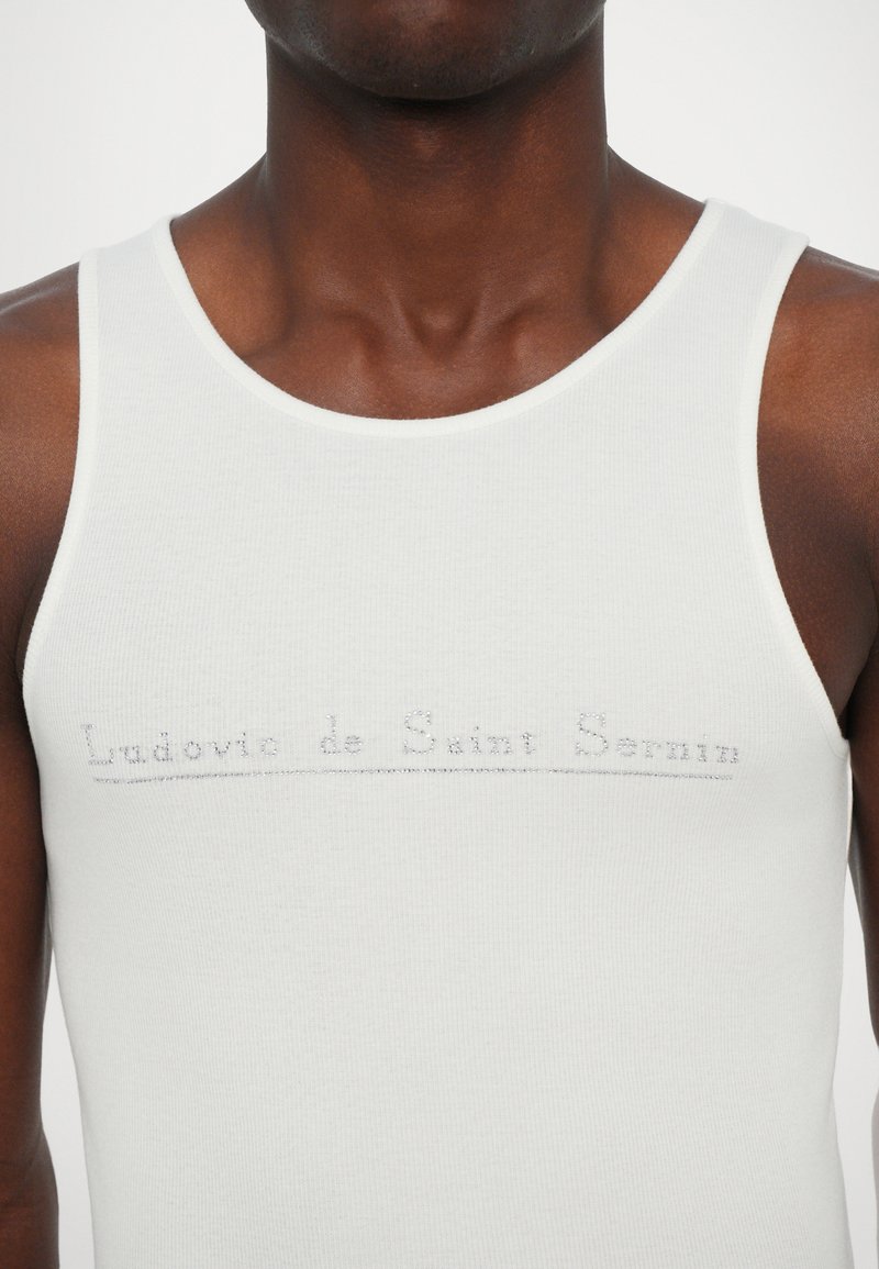 Ludovic de Saint Sernin CRYSTAL LOGO TANK UNISEX - Débardeur - white