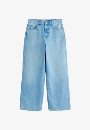 Next, REGULAR FIT - AUTHENTIC HIGH RISE CITY WIDE LEG JEANS . - Egyenes szárú farmer - light blue