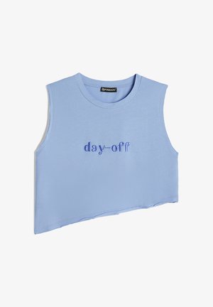 Freddy CORTA CON FONDO ASIMMETRICO EFFETTO TAGLIO A VIVO - Top - hydrangea